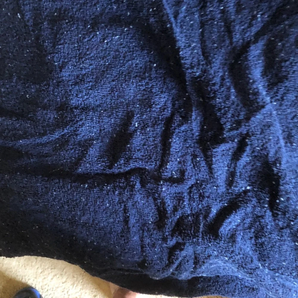 Navy Blue Cotton Bath Towel